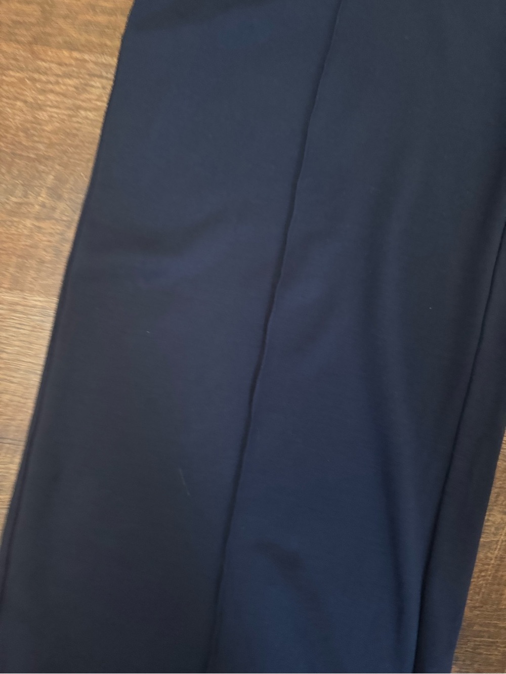 J. Jill Wearever Wide Leg Crop Pants Navy Pull On Stretch Large Petite Travel - Picture 4 of 6